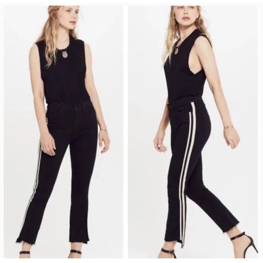 MOTHER INSIDER CROP STEP FRAY JEANS - GUILTY RACER. 26 - Picture 14 of 15